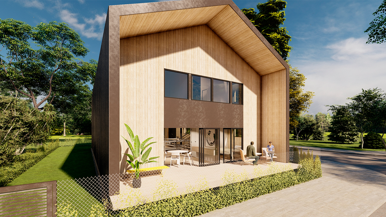 Casa galpón en Cañuelas diseñada por Estudio Fernández Long & asociados