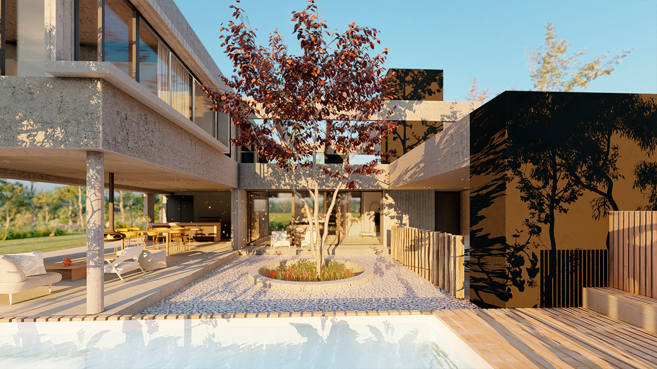 Arquitectura contemporánea de vivienda unifamiliar en Puerto Nizuc