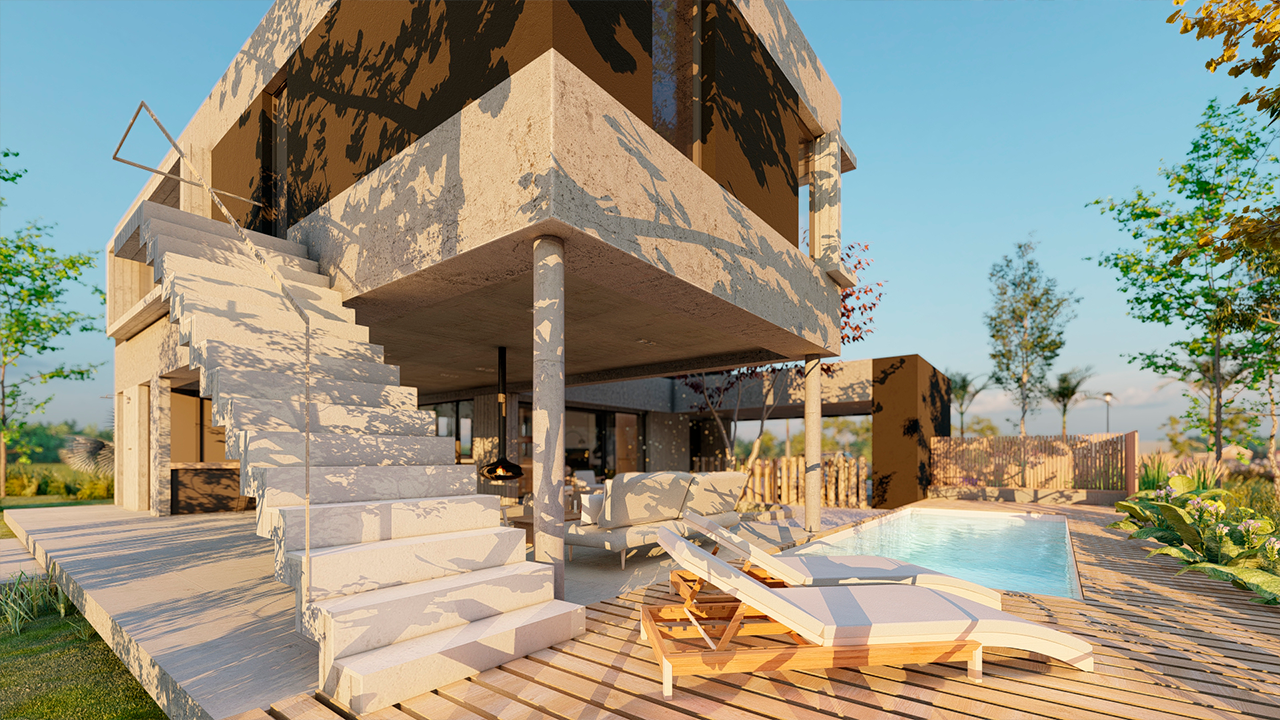 Relación entre arquitectura y entorno en vivienda unifamiliar de Puerto Nizuc