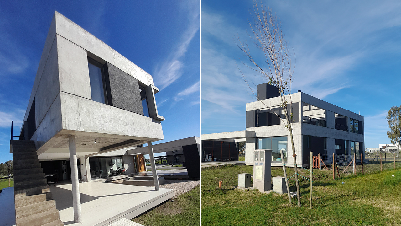Vista de los espacios de estar de vivienda unifamiliar en Puerto Nizuc