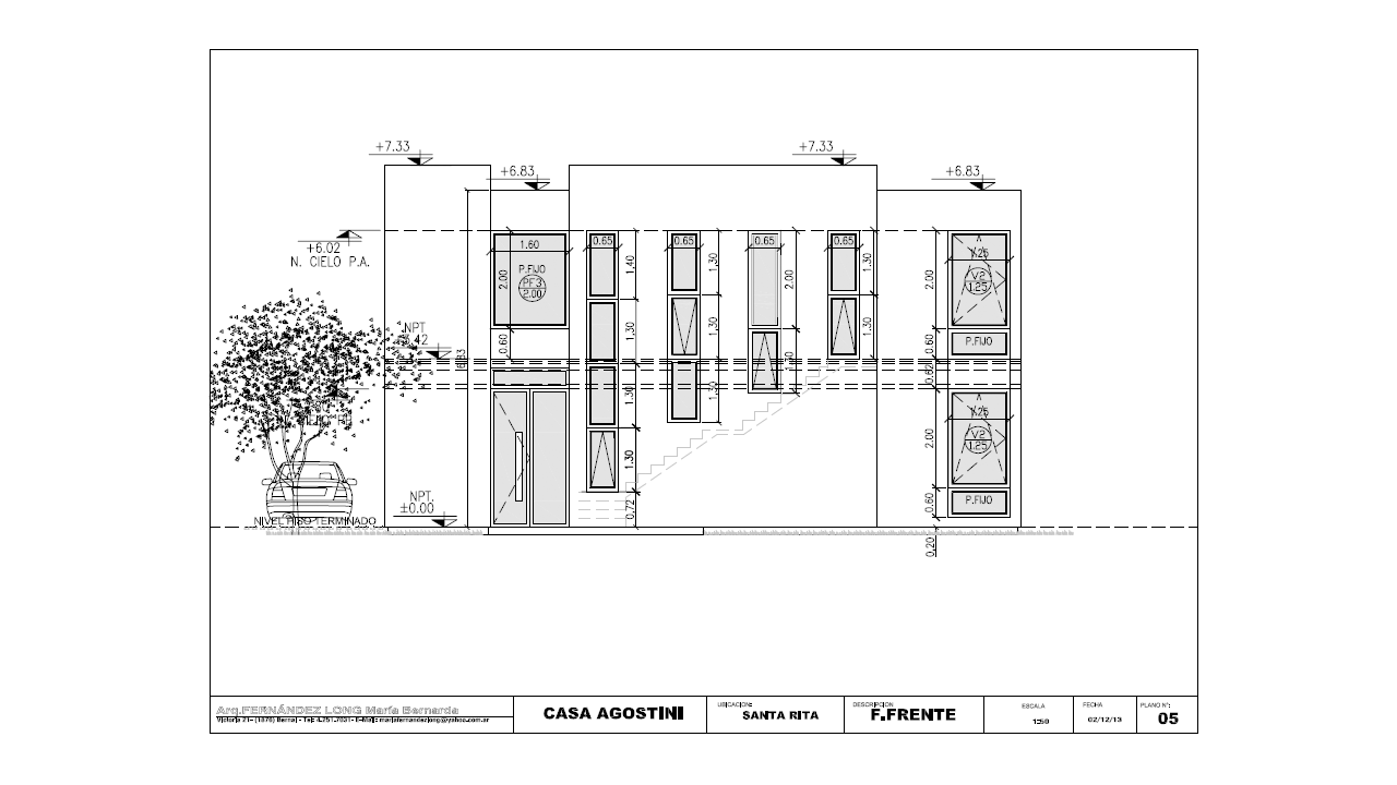 Vista de proyecto - Estudio de Arquitectura Fernández Long & Asoc