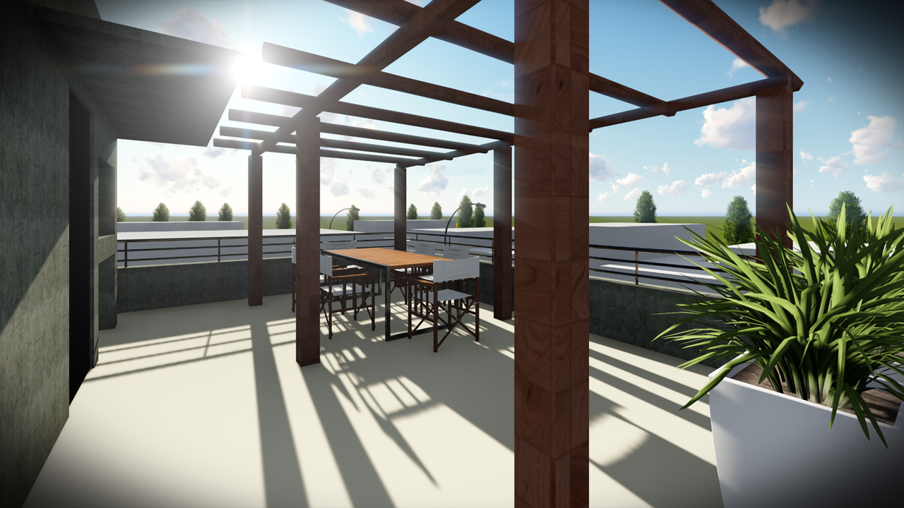 Render de proyecto de arquitectura